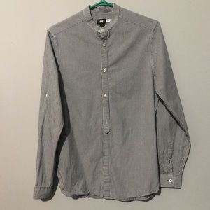 H&M L/S Mens Striped Shirt